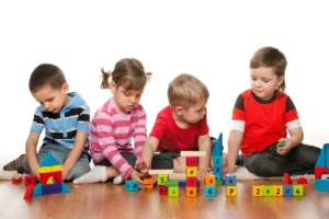 Boy with Autism Parallel Playing