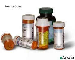 An assortment of prescription medication bottles