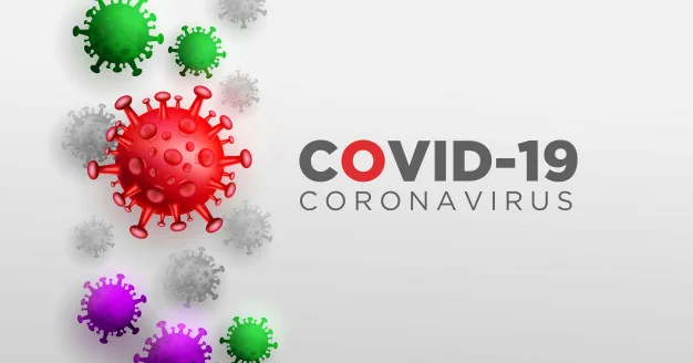 Covid coronavirus real 3d illustration concept describe about corona virus anatomy type