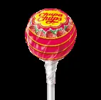 Chupa Chups lollipop on a black background